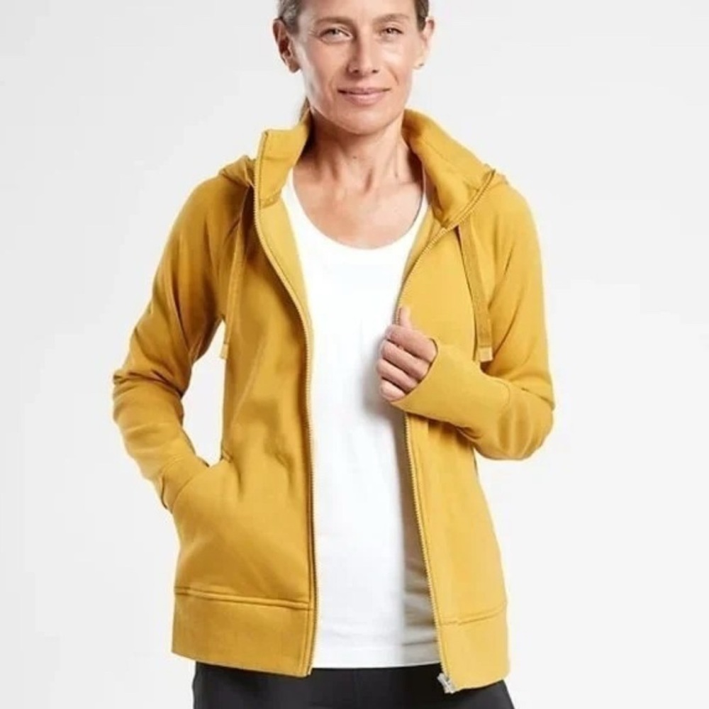 Athleta Mustard Yellow Women's Hoodie